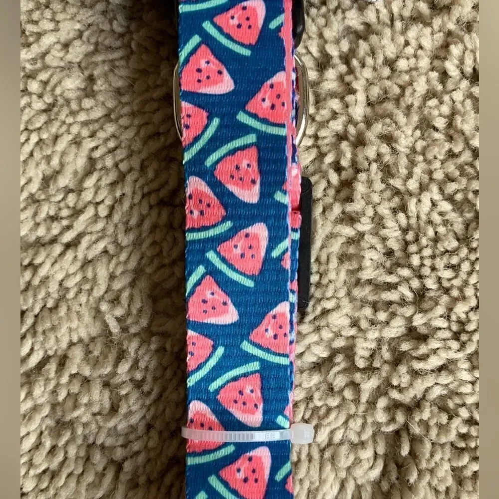 NWT‎ Watermelon Picnic Print Dog Collar size Small 12” - 18”